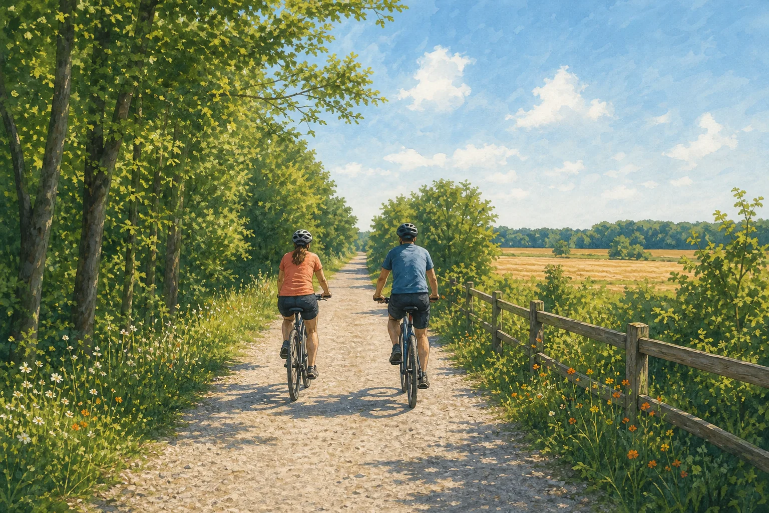 Scenic illustration for Prescott-Russell Trail