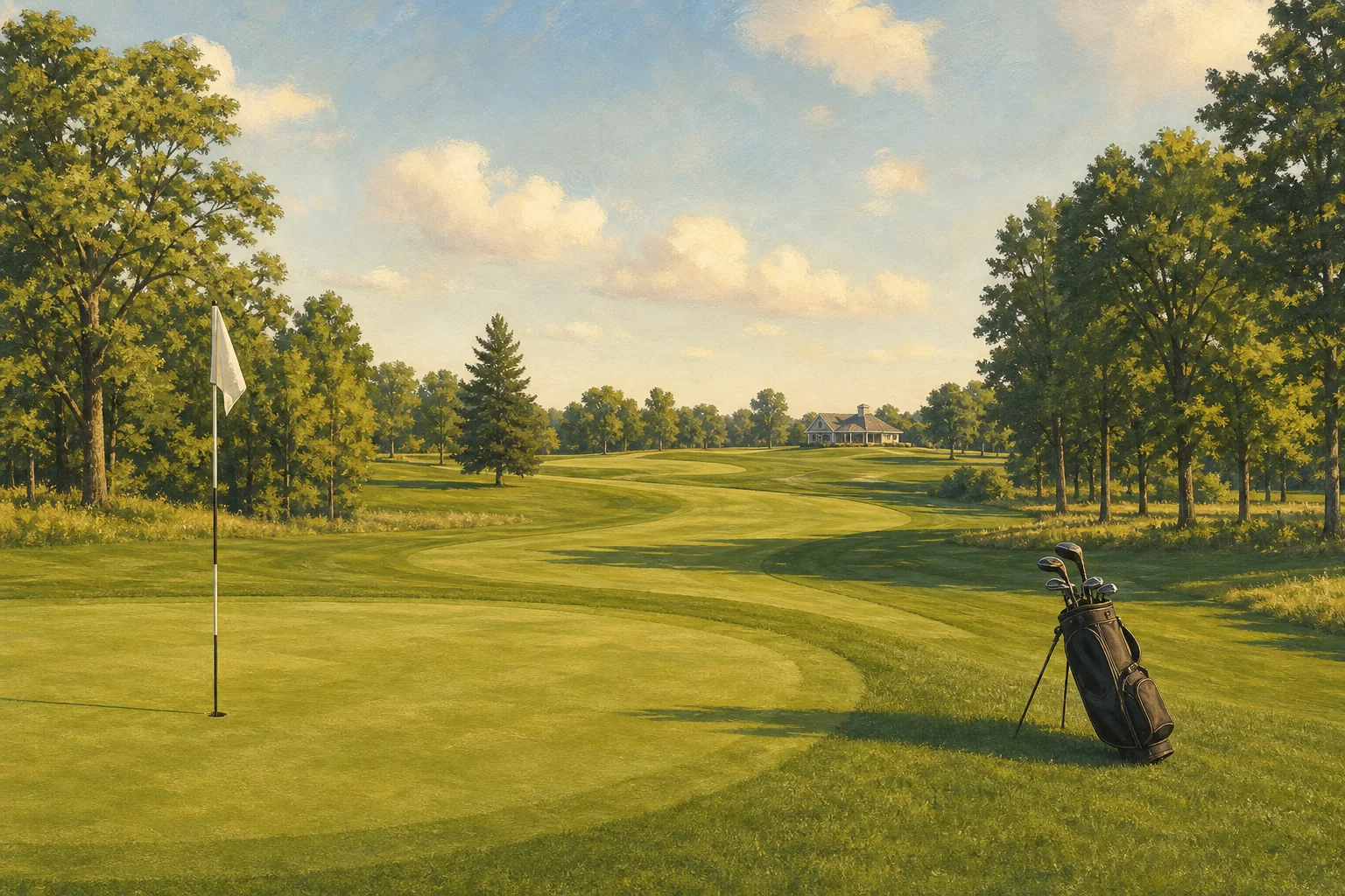Illustrative rural golf course in Eastern Ontario